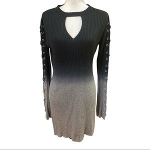 ROCK & REPUBLIC Black Ombre Tunic Top M